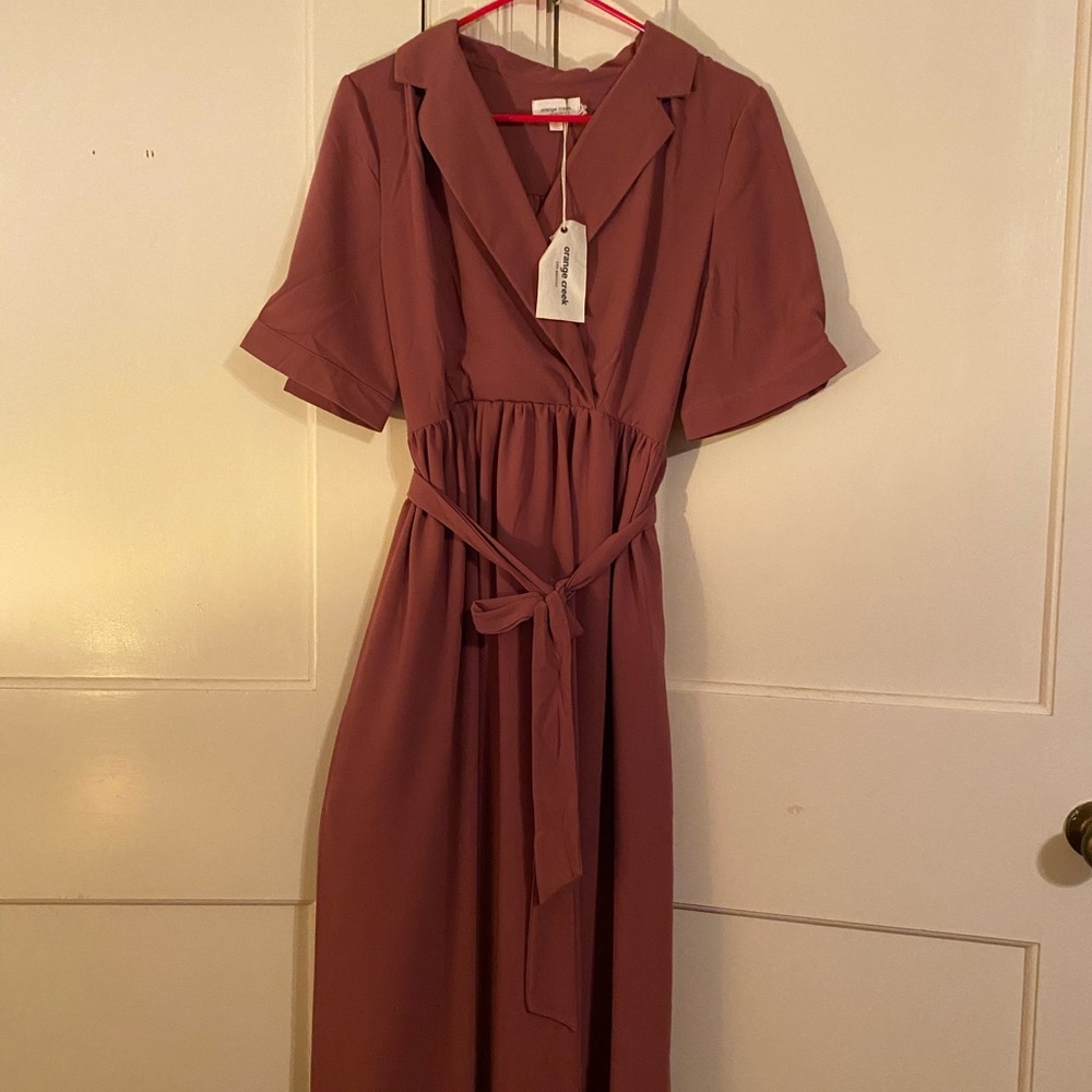 Piper & Scoot Orange Creek Maxi Dress Sz L